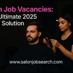Hair stylist working with a client in a modern Bangalore salon environment