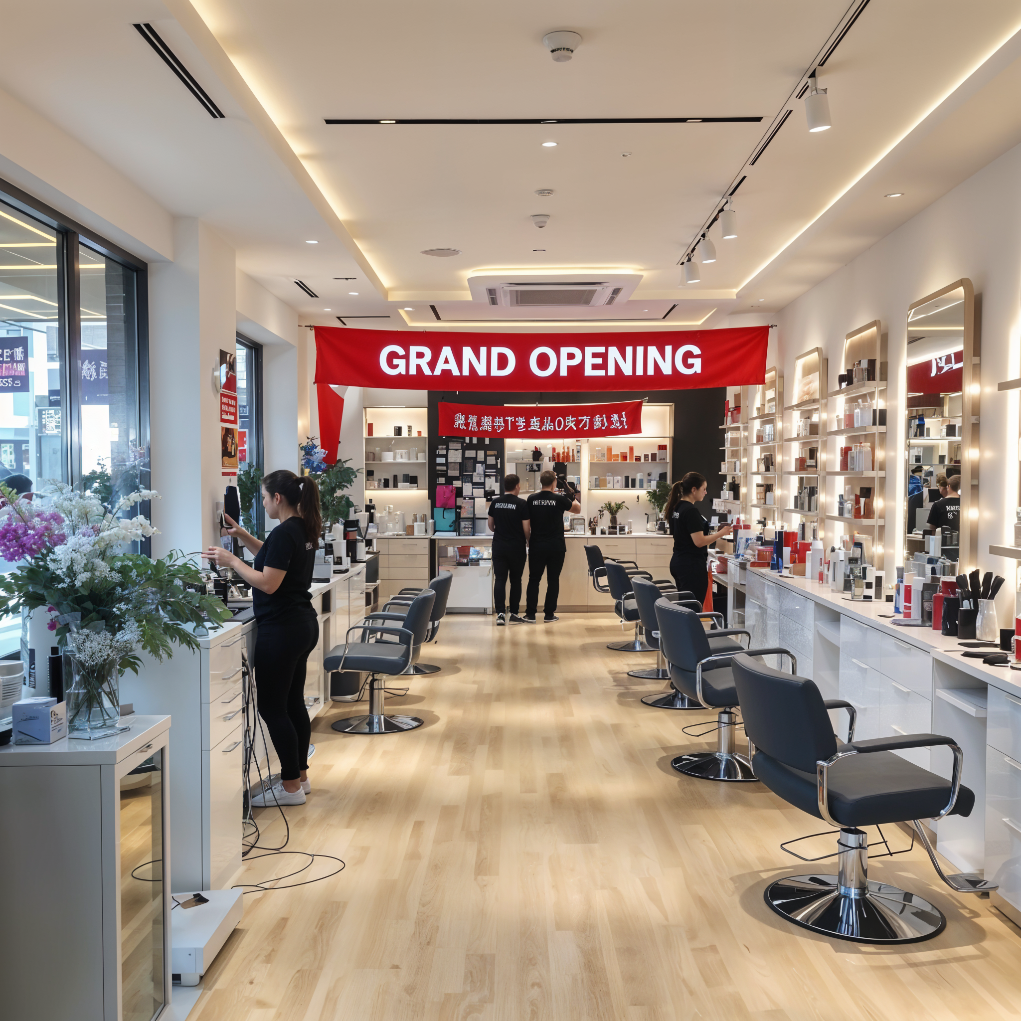 Modern beauty salon interior