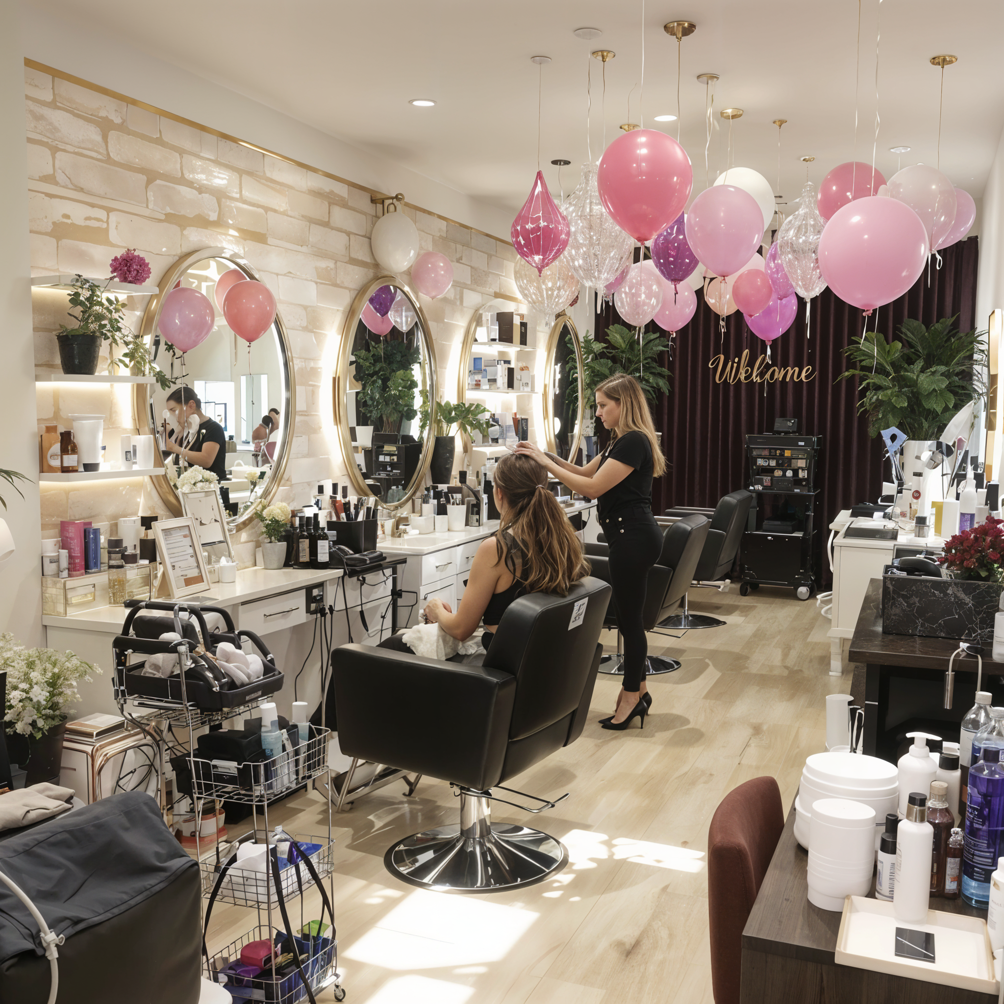Modern beauty salon interior